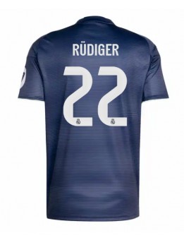 Real Madrid Antonio Rudiger #22 Replika Borta Kläder 2025-26 Kortärmad